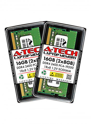 2-Piece Laptop Notebook Computer RAM Memory Upgrade Kit 16GB Green