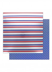 25-Piece Yankee Decorative Paper Set Blue/Red/White