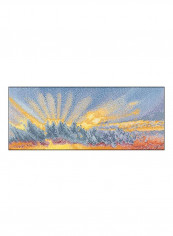 Sky Study VII Cross Stitch Kit Blue/Yellow/Orange