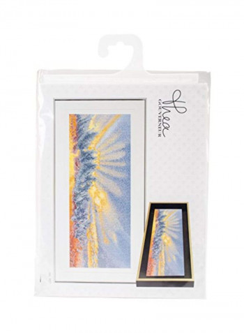 Sky Study VII Cross Stitch Kit Blue/Yellow/Orange