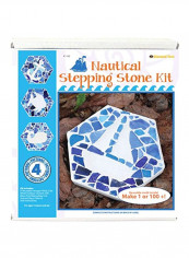 Mosaic Stepping Stone Kit - Nautical Blue/White reviews Mosaic Stepping Stone Kit - Nautical Blue/White