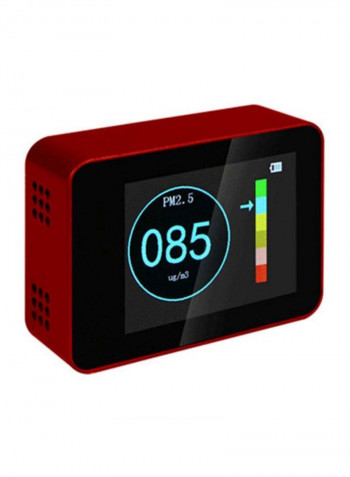 Laser Air Quality Detector Red 7.4x5.4x2.3cm