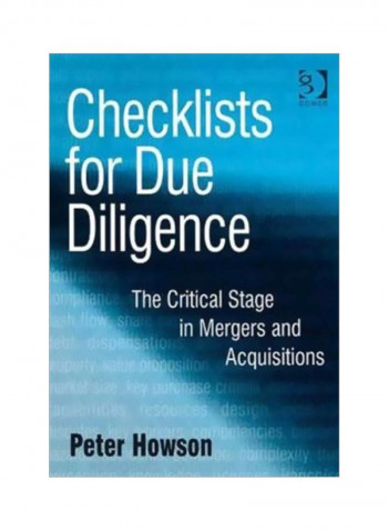Checklists For Due Diligence Paperback