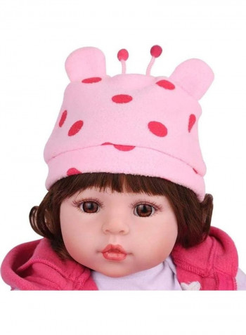 Simulation Baby Doll With Giraffe Plush Toy 58cm