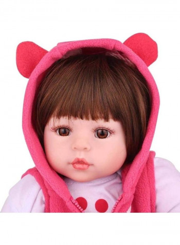 Simulation Baby Doll With Giraffe Plush Toy 58سم