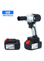 Brushless Cordless Electric Impact Wrench Black/Silver