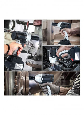 Brushless Cordless Electric Impact Wrench Black/Silver