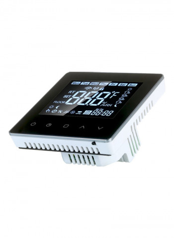 Wi Fi Smart Thermostat LCD Touch Screen Black 10.00X6.00X9.70cm