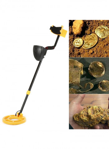 Portable High Sensitivity Underground Metal Detector Black/Yellow