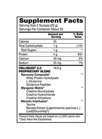 Cellmass 2.0 Dietary Supplement Watermelon