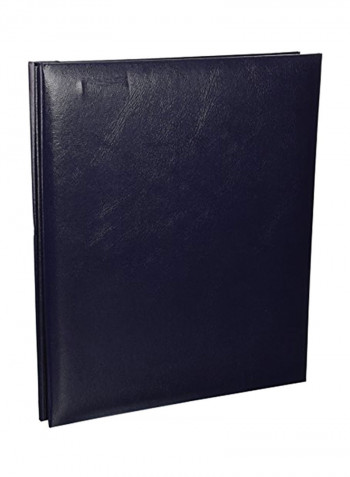 Leatherette Postbound Album Navy Blue 11.45X9.73X0.85inch