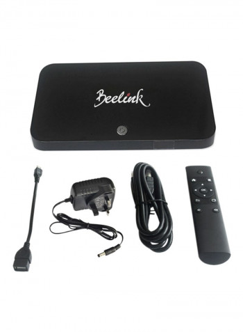 R89 TV Box With Remote Control V798U Black