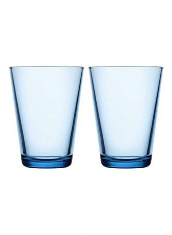 2-Piece Glass Set Blue
