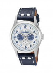 Men's Leather Chronograph Quartz Watch 1049SBL