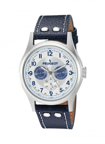 Men's Leather Chronograph Quartz Watch 1049SBL
