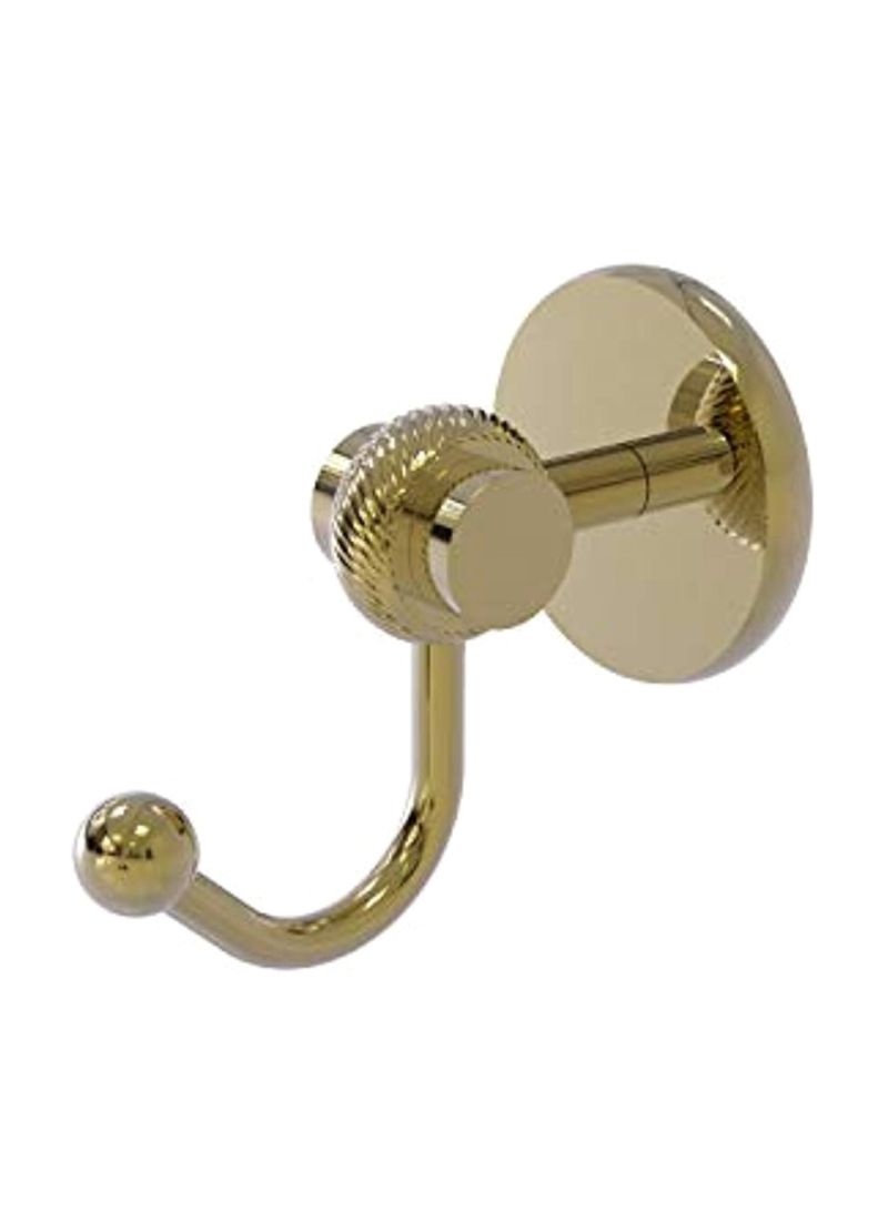 Satellite Orbit Two Collection Twisted Accents Robe Hook Gold