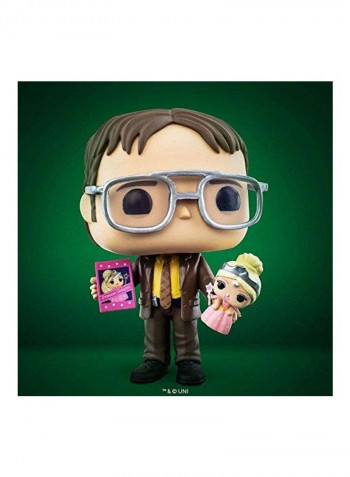 Dwight Schrute With Doll Shop 4x7inch