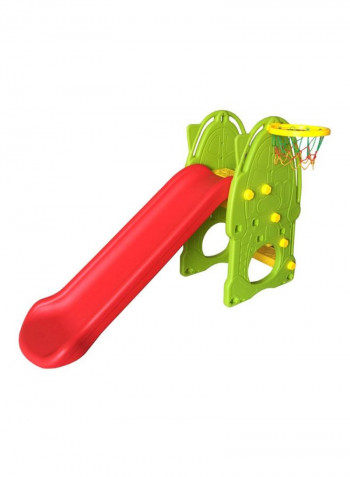 2-In-1 Slide With Basketball Ring, 1.5M 139x27x60centimeter