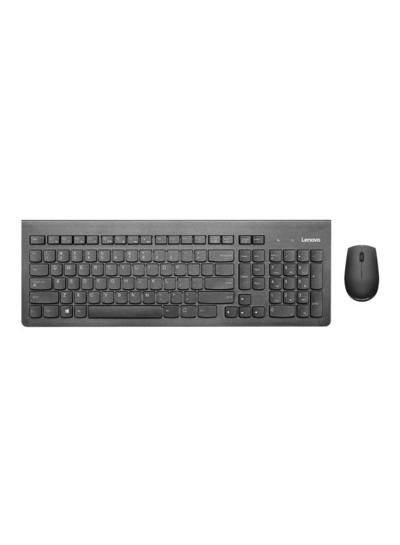 500 Wireless Keyboard And Mouse Combo Set Black/Orange