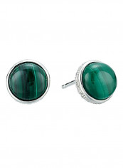 925 Sterling Silver Malachite Stud Earrings