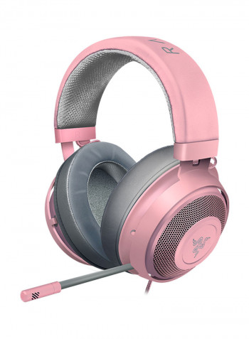 Kraken Wired Over-Ear Headphones With Mic Pink/Grey