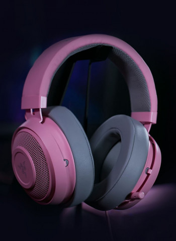Kraken Wired Over-Ear Headphones With Mic Pink/Grey
