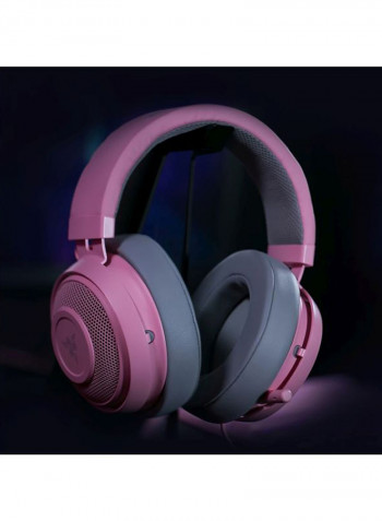 Kraken Wired Over-Ear Headphones With Mic Pink/Grey