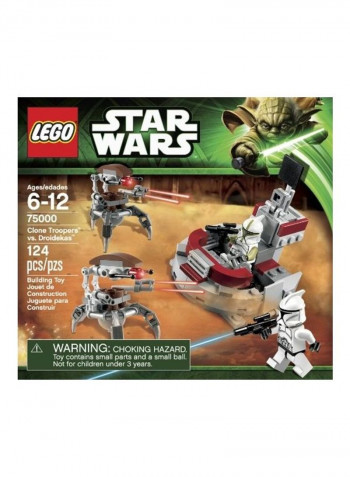 124-Piece Star Wars Clone Troopers Vs Droidekas Building Set