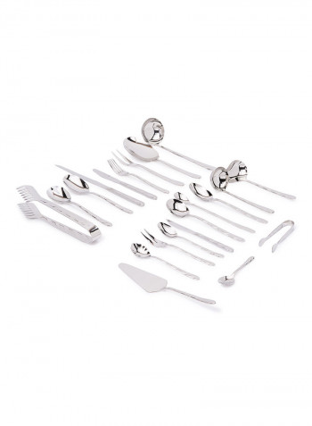 Zolten 128 Piece Satin Cutlery Set Multicolour Standard