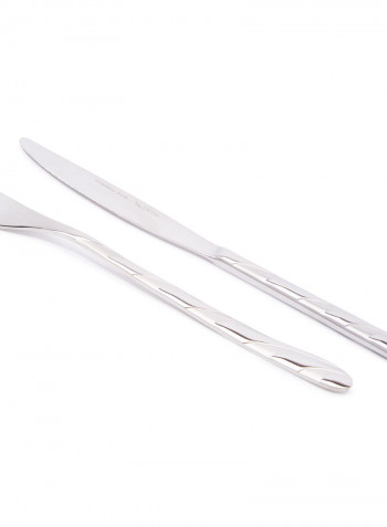 Zolten 128 Piece Satin Cutlery Set Multicolour Standard