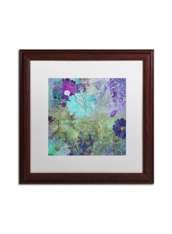 Kismet Wooden Framed Wall Art Multicolour 16 x 16inch