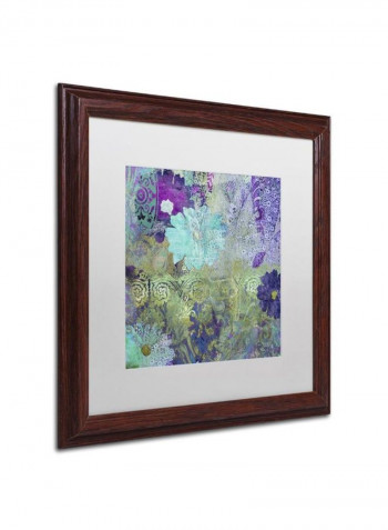 Kismet Wooden Framed Wall Art Multicolour 16 x 16inch