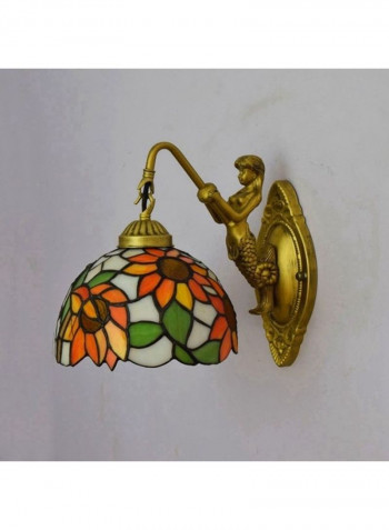 Beauty Retro Creative Stain Glass Wall Lamp Multicolour