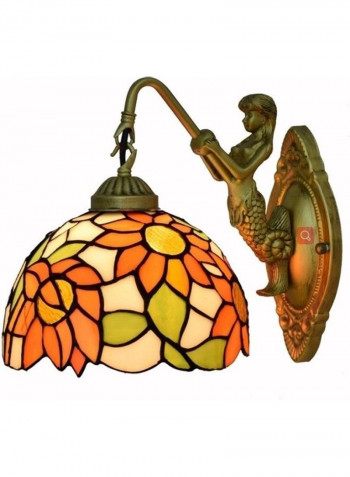 Beauty Retro Stain Glass Wall Lamp Multicolour
