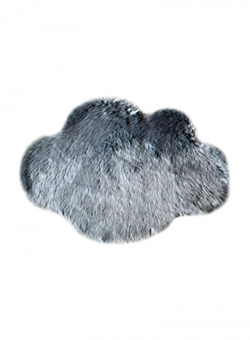 Faux Sheepskin Cloud Area Rug Grey 32x44inch