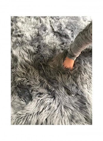 Faux Sheepskin Cloud Area Rug Grey 32x44inch