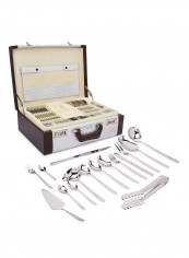 Zolten 128 Piece Satin Cutlery Set Multicolour Standard