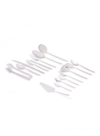 Zolten 128 Piece Satin Cutlery Set Multicolour Standard