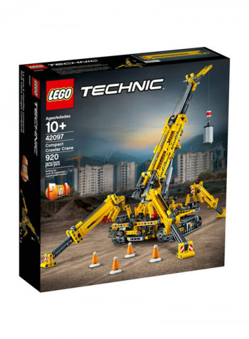 920-Piece Compact Crawler Crane Building Toy Set 42097