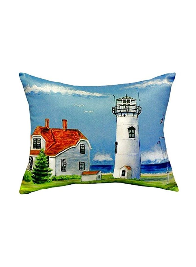 Lighthouse Printed Pillow Multicolour 16x20inch