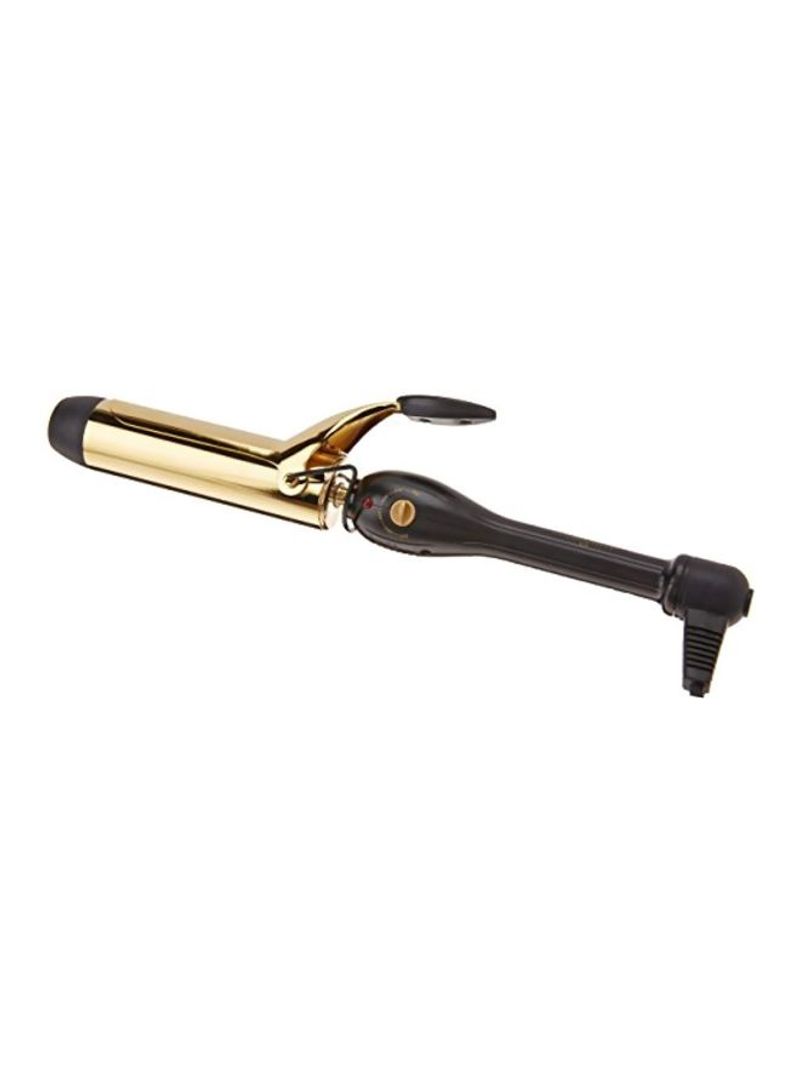 Professional Spring Curling Iron Gold/Black 1.05inch