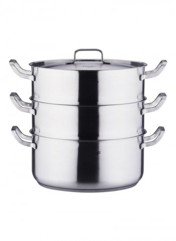 LXBF  3-layer Steamer Cooking Pot Multicolour