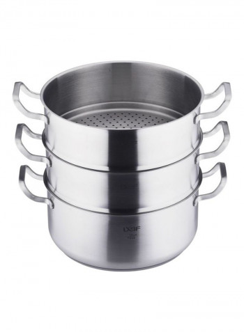 LXBF  3-layer Steamer Cooking Pot Multicolour