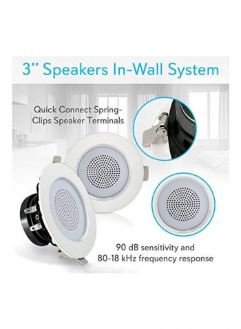 Mountable Speaker Pair PDIC3FR White