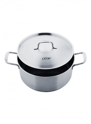 Stainless Steel 3 Layer Steamer Cooking Pot Multicolour 36x32x31cm