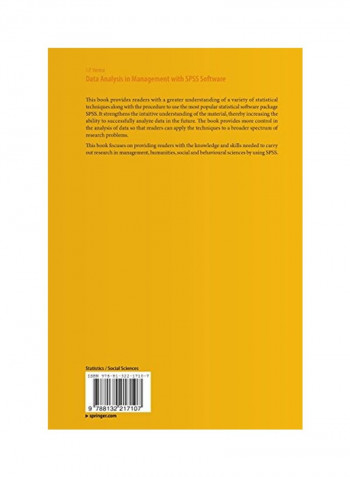 Data Analysis In Management With SPSS Software Paperback