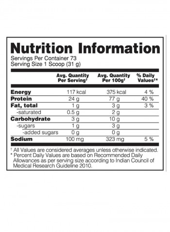 Gold Standard Whey Protein - Vanilla Ice Cream - 2.27 Kg