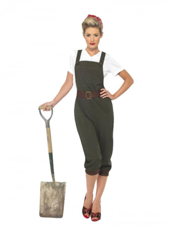 Ww2 Fancy Land Girl Costume L