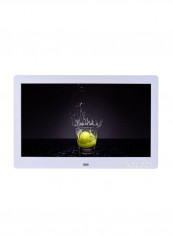 LCD Digital Picture Frame White 25x16x2.3centimeter