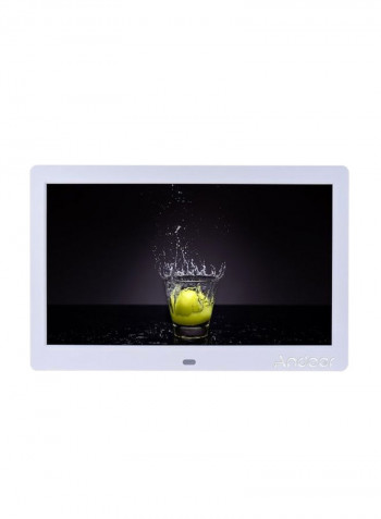 LCD Digital Picture Frame White 25x16x2.3centimeter